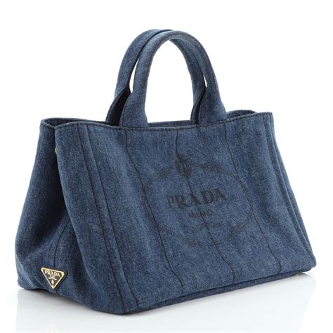 prada denim blue tote|prada shopper tote.